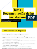 Tema 1. Documentación de Las Instalaciones