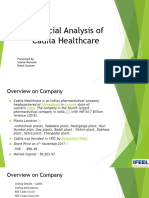 Financial Analysis of Cadila Healthcare: Presented By: Snehal Nemane Rahul Gautam