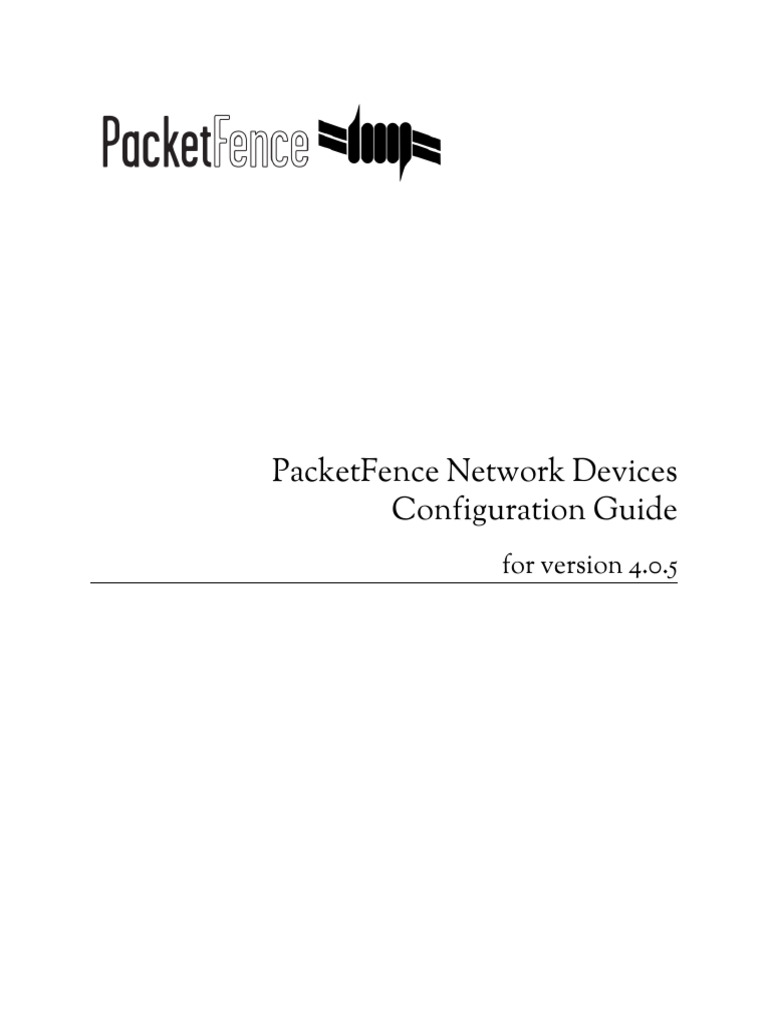 PacketFence Network Devices Configuration Guide-4.0.5 | PDF | Radius ...