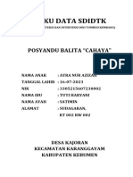 Buku Data Sdidtk - Posyandu Cahaya