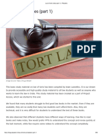 Law of Torts Notes (Part 1) - Ipleaders
