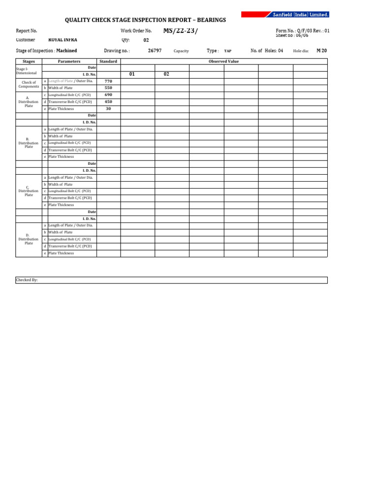 Log Sheets PDF Engineering Tolerance Length