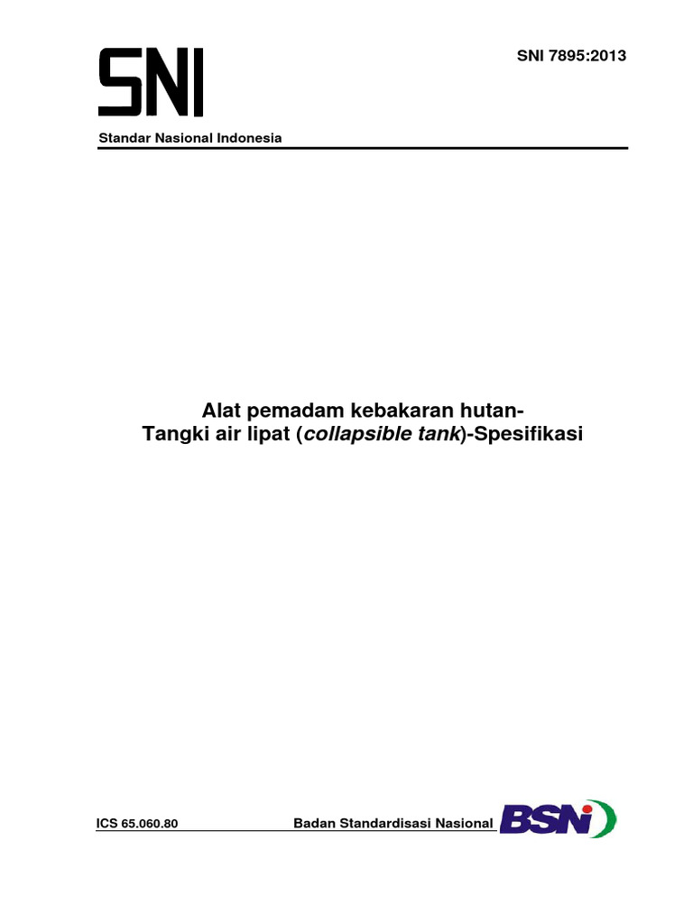 Sni 7895-2013 | PDF