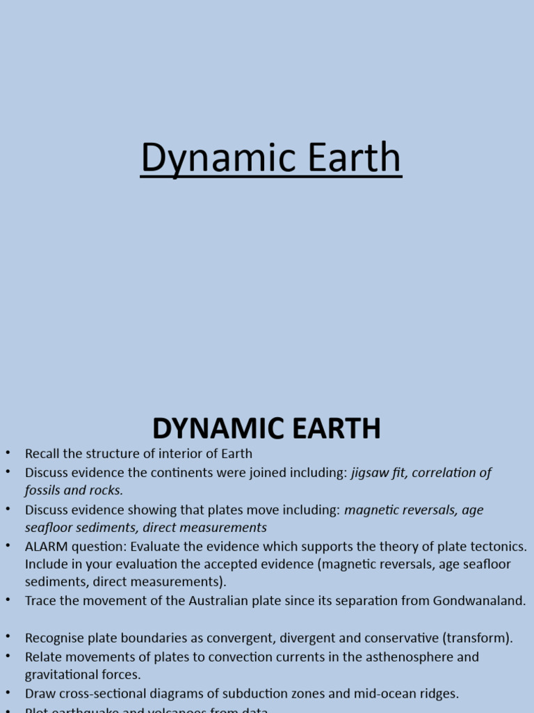 Dynamic Earth | PDF | Science & Mathematics