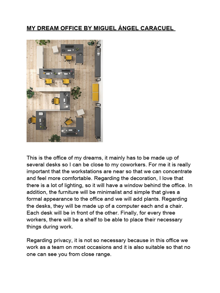 My Dream Office | PDF