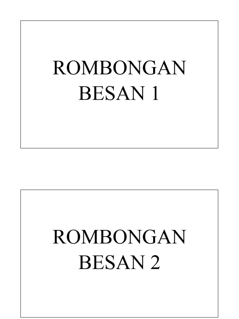 Rombongan Besan | PDF