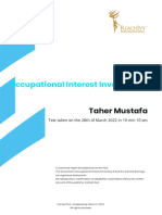 Taher Mustafa - Occupational Interest Inventory-R - 2022-03-28
