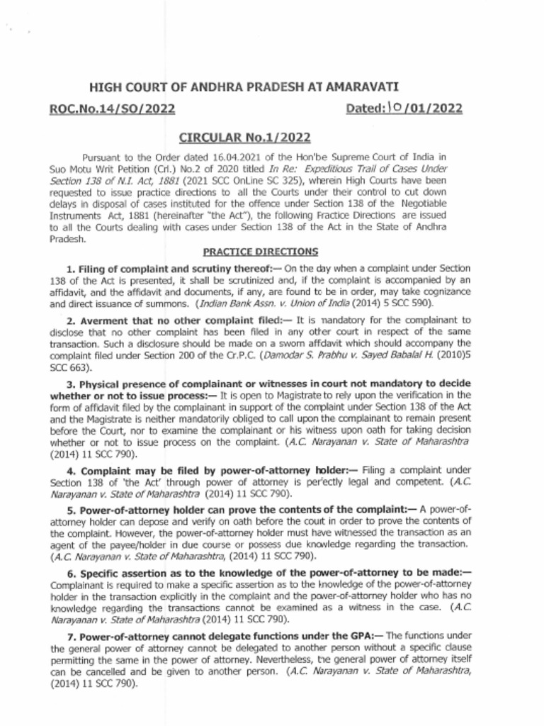138 ni act guidelines pdf