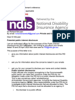NDIS DSS Allegations PID