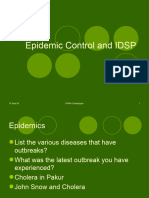 Epidemic Control and IDSP