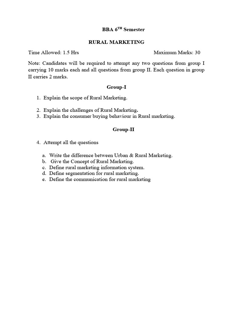 RM Bba 6 Sem | PDF