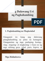 Ang Dalawang Uri NG Paghahambing