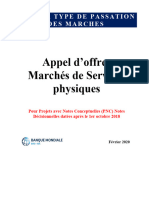 DAO Appel D Offres de Services Physiques