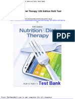 Nutrition and Diet Therapy 12th Edition Roth Test Bank Full Download