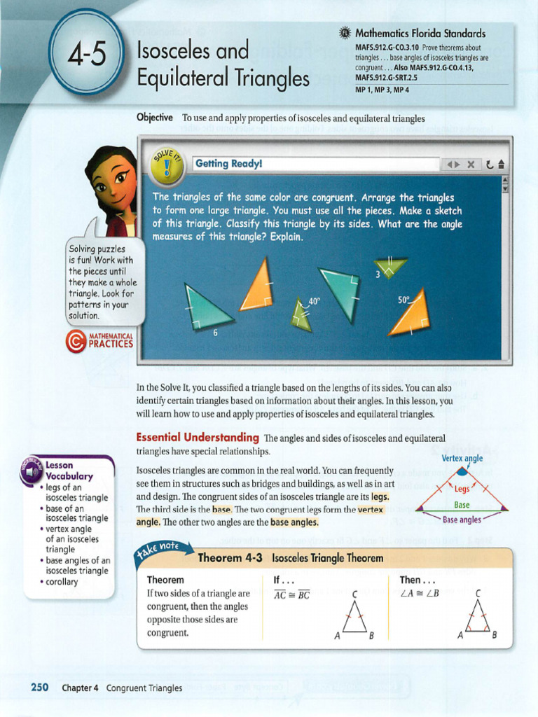 Isosceles and Equilateral Triangles Guide | PDF | Triangle | Angle
