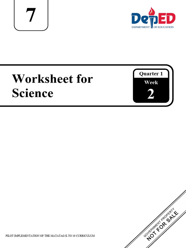 WS Science7 Q1 Week-2 Final | PDF | Solubility | Adhesion