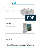 Gas Measurement and Warning: GMC 8022 From Version 814