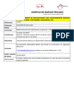 Empleo Privado de 10 A 16 de Octubre 2023