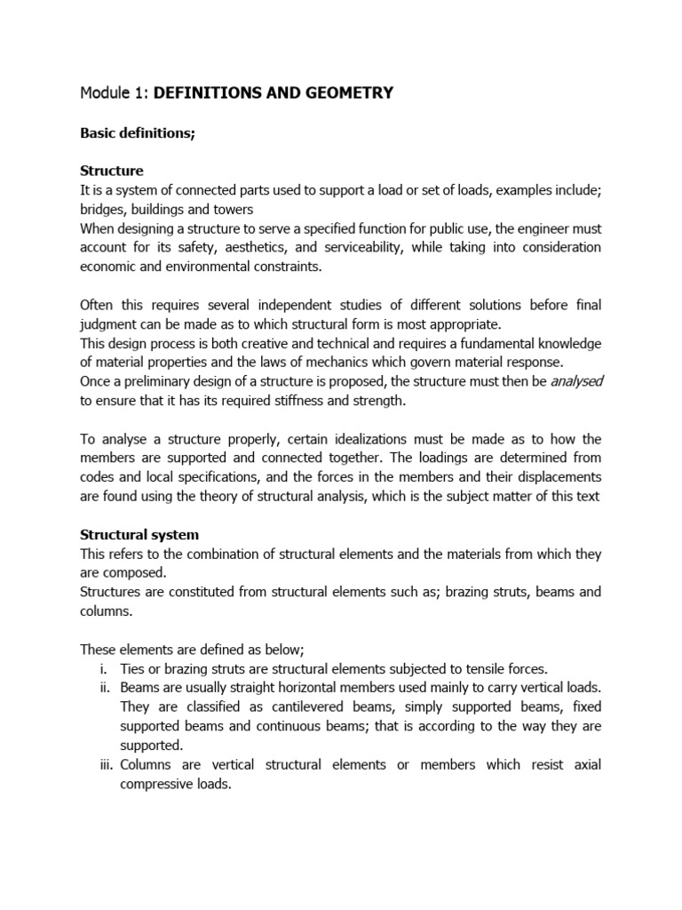 Structural Engineering Basics and Types | PDF | Teaching Methods ...