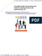 Solution Manual For Mcgraw Hill Connect Resources For Feldman P o W e R Learning and Your Life Essentials of Student Success 2e Full Download
