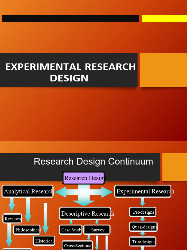 Experimental Design Presentation | PDF | Career & Growth | Teaching ...