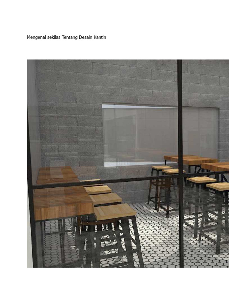 Mengenal Sekilas Tentang Desain Kantin | PDF