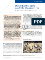 AJO Do Not Copy: Disk Degeneration in Lumbar Spine Precedes Osteoarthritic Changes in Hip