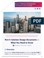 Part 4 - Solution Design Documents - What You Need To Know