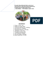 Laporan Hasil Praktik Klinik Lapangan Pelatihan Pengelola Imunisasi Di Puskesmas Se-Kabupaten Parigi Moutong Tanggal 2 Oktober - 6 Oktober Tahun 2023