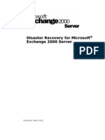 Disaster Recovery For Microsoft Exchange 2000 Server
