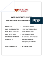 Sage University Internship Report-1
