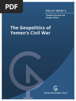 The Geopolitics of Yemen's Civil War: Policy Brief 6