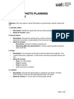 Unit 3 Job Role Photo Planning Worksheet