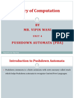 Toc - Unit-4 Pushdawn Automata