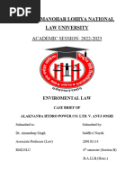 Enviromental Law Project