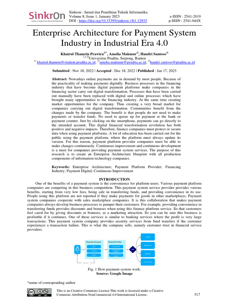 Enterprise Architecture For Payment System Industr | Download Free PDF ... - Secure Payment System Architecture Design