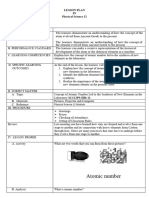 Lesson Plan in Physical Science New Elements