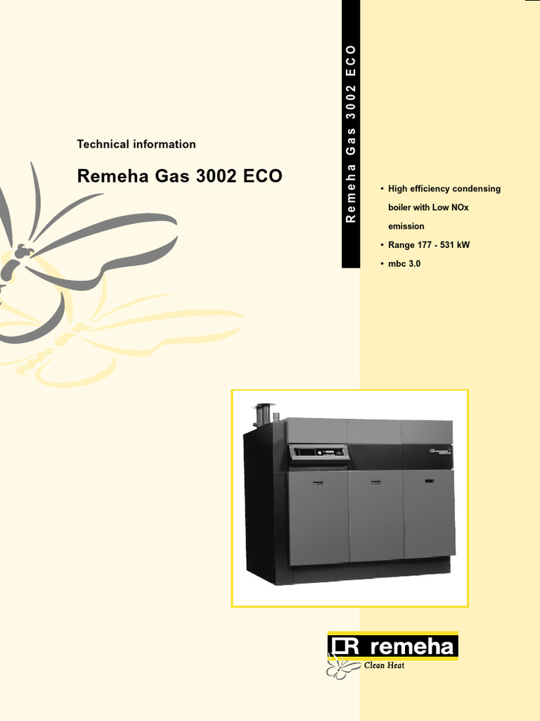 Remeha Gas 3002 ECO Boiler Manual | PDF | Boiler | Electrical Engineering