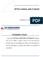Natural History of Disease - Concept of Prevention and Control