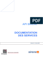 INSEE Documentation API Sirene Services-V3.9