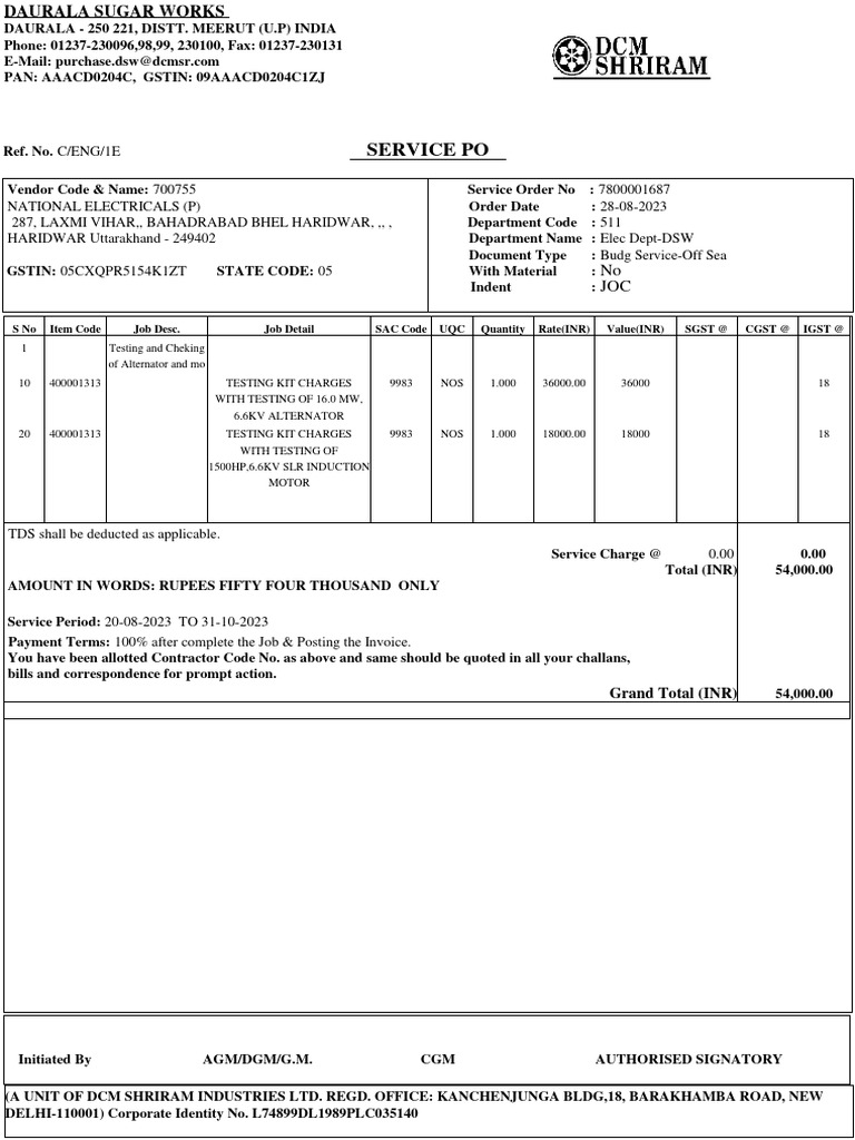 Testing of Alternator PDF