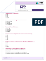 Atomic Structure DPP's - 1