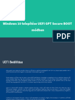 Windows 10 Telepítése UEFI
