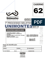 Prova Unimontes 2015.1