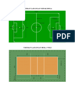 UKURAN LAPANGAN Sepak Bola, Bola Voli, Basket Dan Futsal