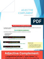 Adjective Complement