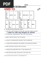 Atg Worksheet Used - To