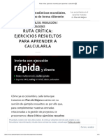 Ruta Crítica - Ejercicios Resueltos para Aprender A Calcularla ?