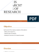 Research Methods Intro - Types of Research