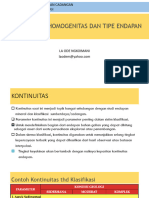 Kontinuitas, Homogenitas Dan Tipe Endapan